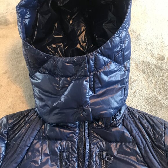 Hugo Boss puffer jacket detachable hood logo adjustable waist luxury designer - Picture 14 of 16